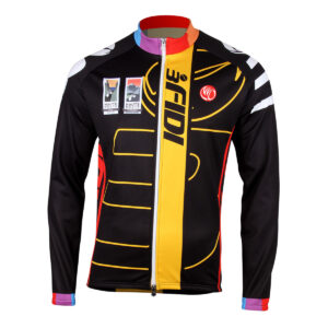 SILVER Thermal Long Sleeve Cycling Jersey (Fleeced)