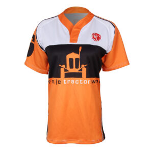 SILVER Short Sleeve Rugby Shirt